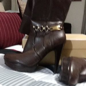 Tall brown boots
